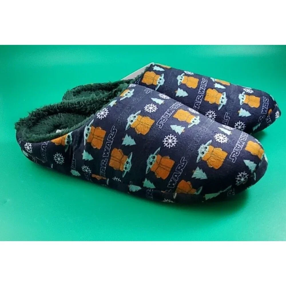 Star Wars Mandalorian Baby Yoda Grogu Slippers Size 13-14 New